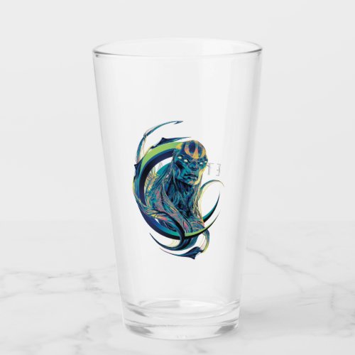 Kro Stylized Crescent Graphic Glass