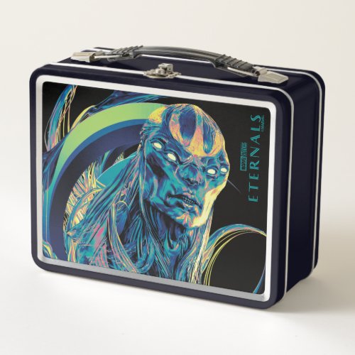 Kro Stylized Crescent Graphic Metal Lunch Box