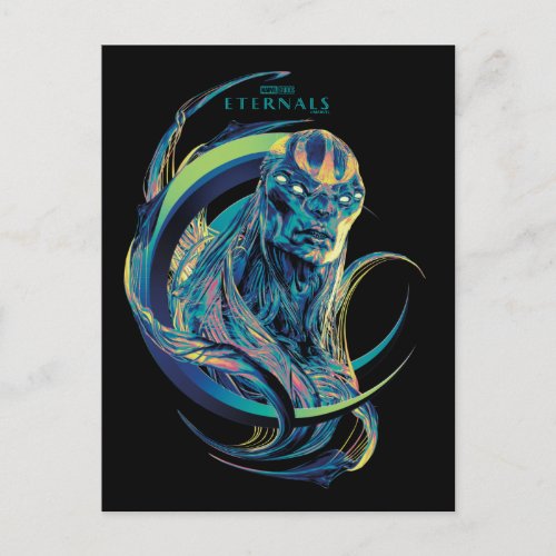 Kro Stylized Crescent Graphic Postcard