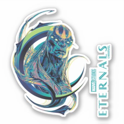 Kro Stylized Crescent Graphic Sticker