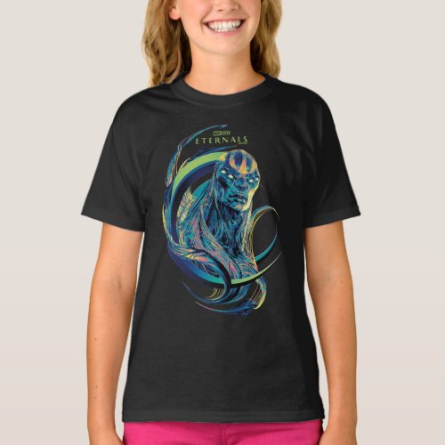 Kro Stylized Crescent Graphic T_Shirt