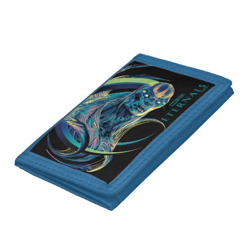 Kro Stylized Crescent Graphic Trifold Wallet