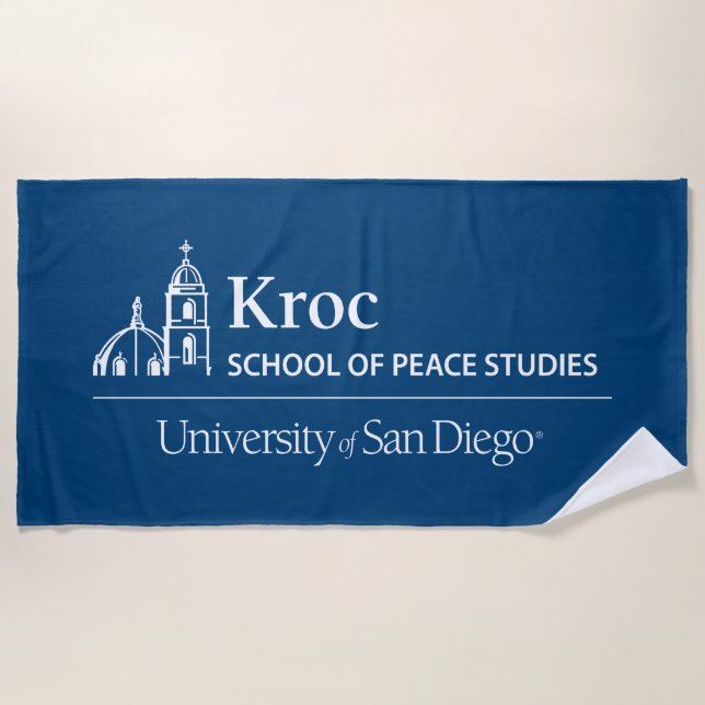 Kroc School of Peace Studies Beach Towel (Front)
