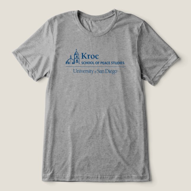 Kroc School of Peace Studies Tri-Blend Shirt (Design Front)