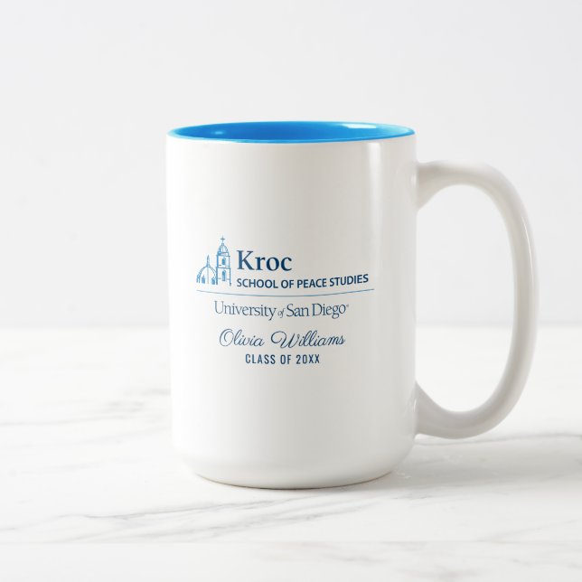 Kroc School of Peace Studies Two-Tone Coffee Mug (Right)