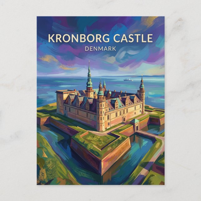 Kronborg Castle Denmark Postcard (Front)