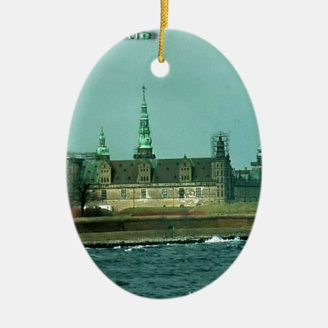 Kronborgs Castle Hamlets Castle In Denmark Ceramic Ornament (Front)