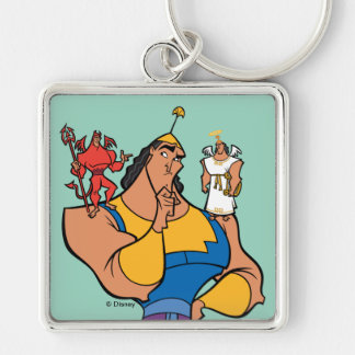 Kronk With Angel and Devil on Shoulders Keychain