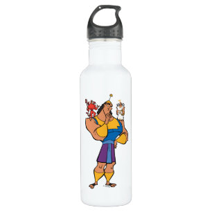 Kronk With Angel and Devil on Shoulders Stainless Steel Water Bottle