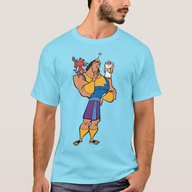 Kronk With Angel and Devil on Shoulders T-Shirt (Front)