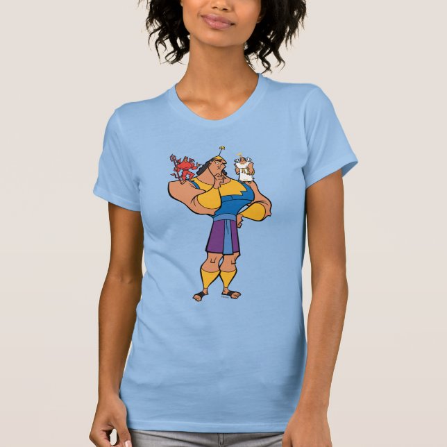 Kronk With Angel and Devil on Shoulders T-Shirt (Front)