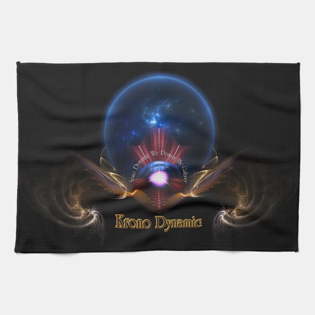 Krono Dynamic Fractal Art Kitchen Towel (Horizontal)