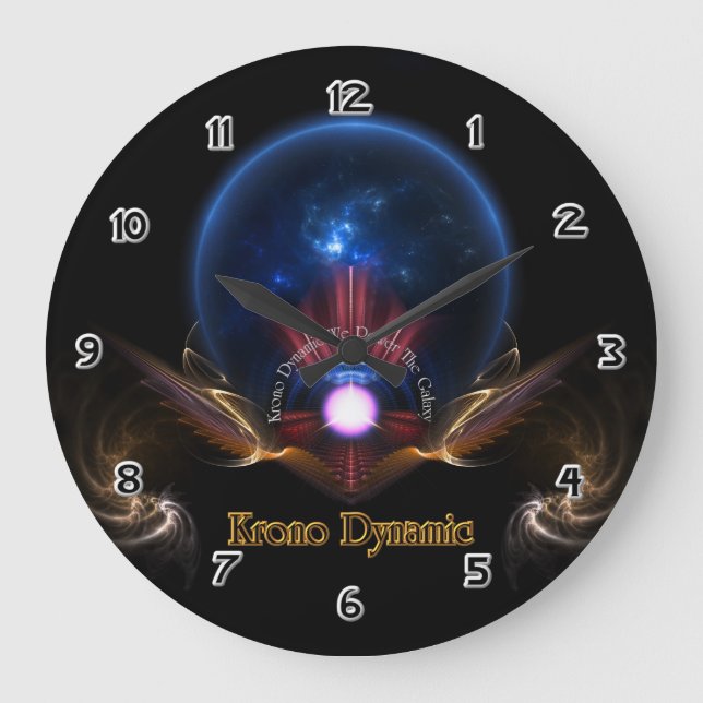Krono Dynamic Fractal Art Wall Clock (Front)