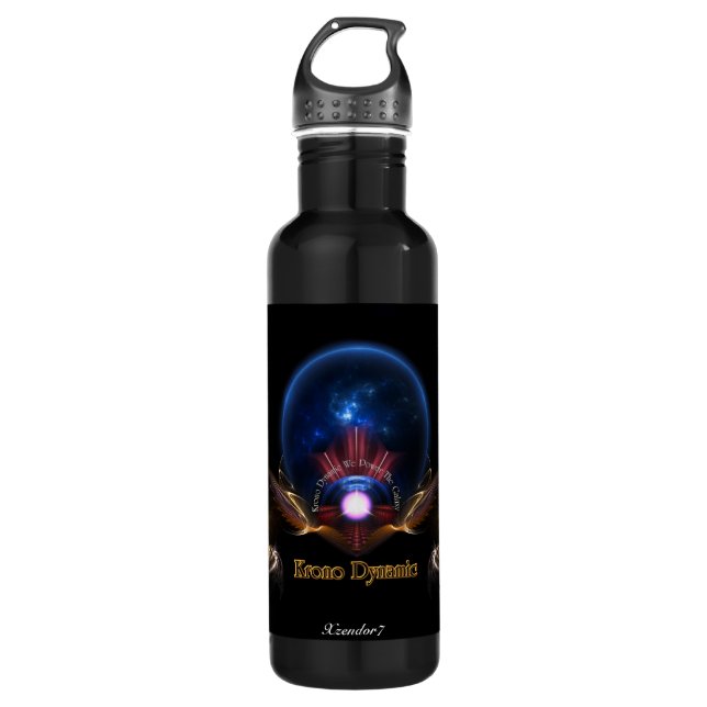 Krono Dynamic Fractal Art Water Bottle (Front)
