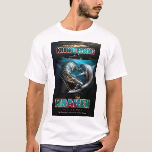 Kronos Rising Kraken Pliosaur VS Megalodon shirt