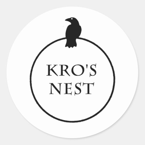 KROs Nest Clear Classic Round Sticker