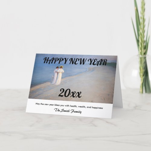 Kroyer _ Happy New Year and Skagen Beach Holiday Card