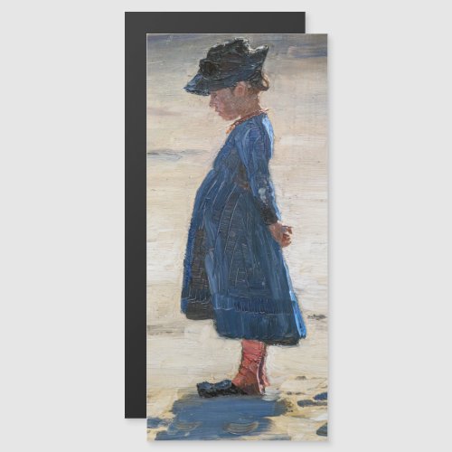 Kroyer _ Little Girl on Skagen Beach Magnetic Card