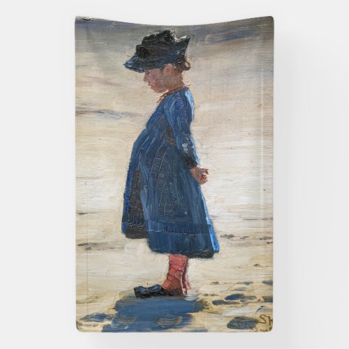 Kroyer _ Little Girl standing on Skagen Beach Banner