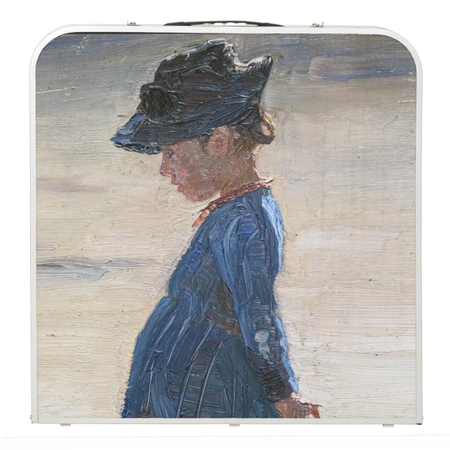 Kroyer - Little Girl standing on Skagen Beach Beer Pong Table (Folded)