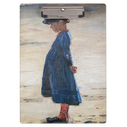 Kroyer _ Little Girl standing on Skagen Beach Clipboard