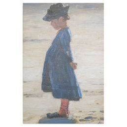 Kroyer - Little Girl standing on Skagen Beach Gallery Wrap