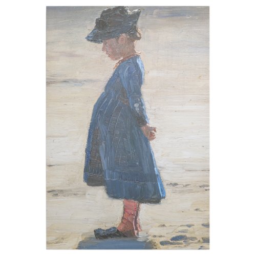 Kroyer _ Little Girl standing on Skagen Beach Gallery Wrap