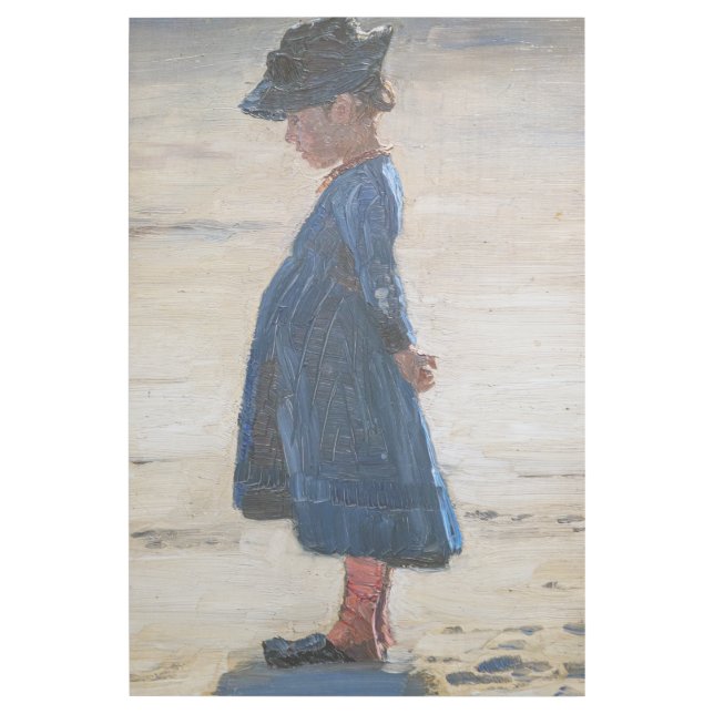Kroyer - Little Girl standing on Skagen Beach Gallery Wrap (Front)