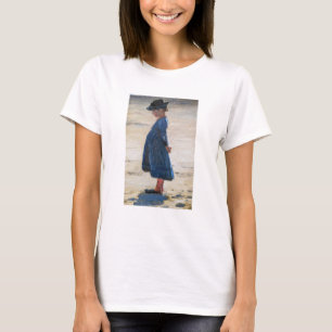 Kroyer - Little Girl standing on Skagen Beach T-Shirt