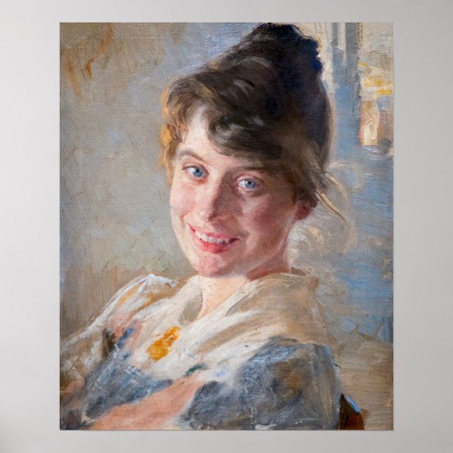 Kroyer - Portrait of the Artist’s Wife Marie Poster (Front)