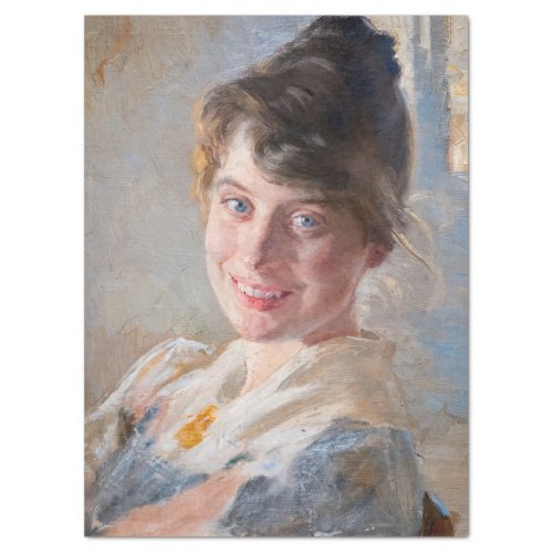 Kroyer _ Portrait of the Artists Wife Marie Tissue Paper
