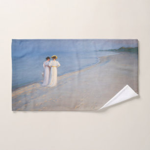 Kroyer - Summer Evening on Skagen Beach Bath Towel Set