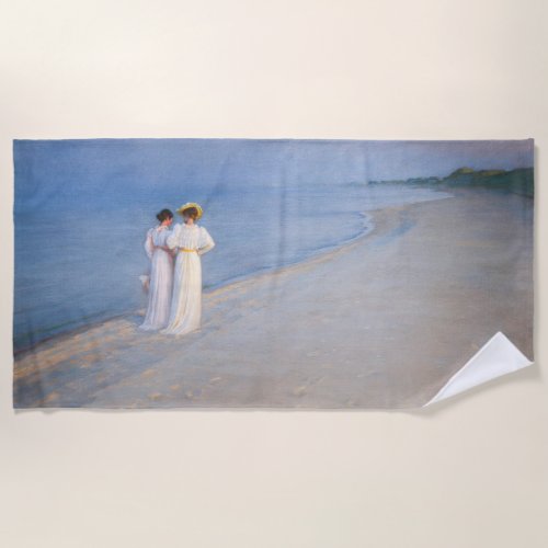 Kroyer _ Summer Evening on Skagen Beach Beach Towel