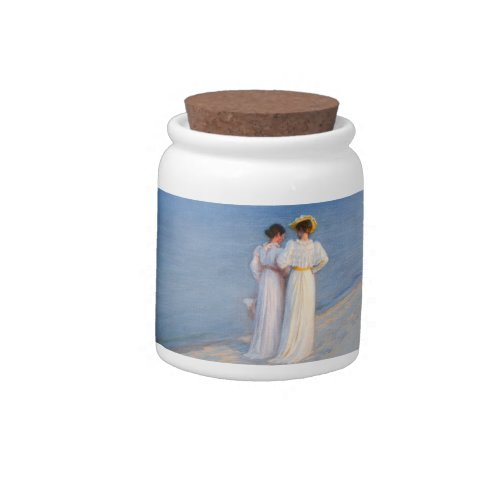 Kroyer _ Summer Evening on Skagen Beach Candy Jar