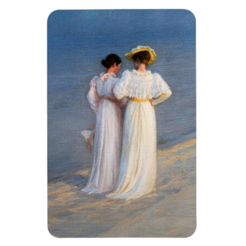 Kroyer _ Summer Evening on Skagen Beach Closeup Magnet