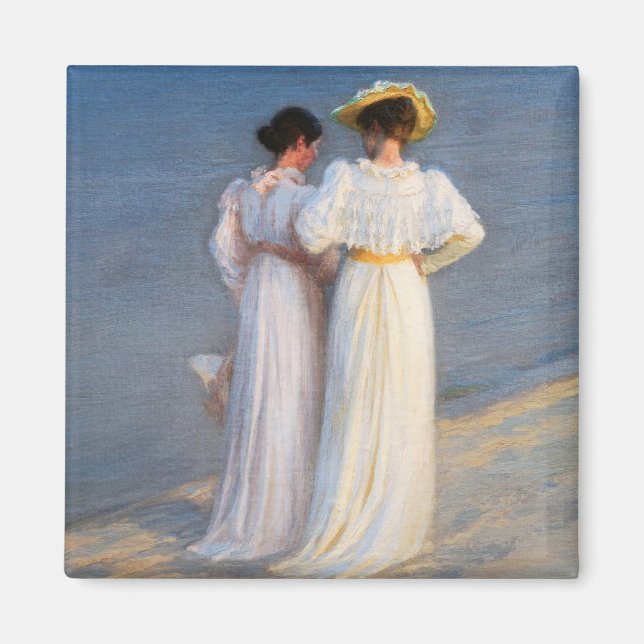 Kroyer - Summer Evening on Skagen Beach Closeup Magnet (Front)