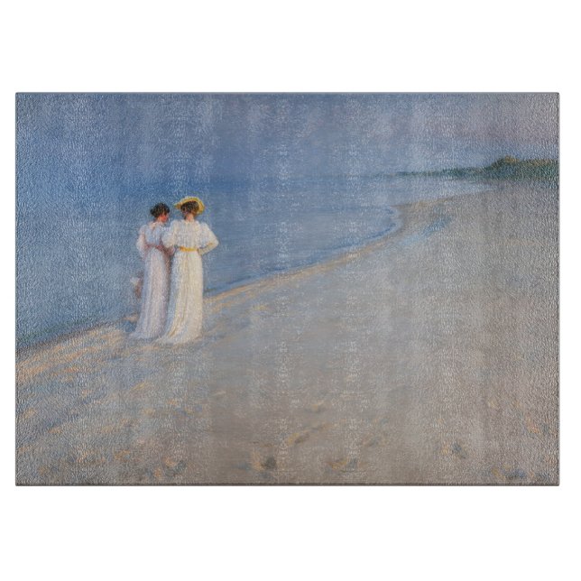 Kroyer - Summer Evening on Skagen Beach Cutting Board (Front)