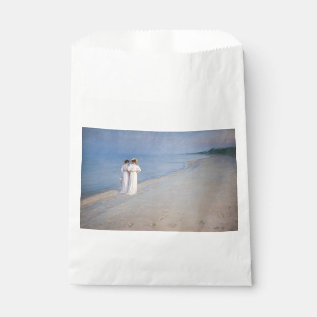 Kroyer - Summer Evening on Skagen Beach Favor Bag (Front)