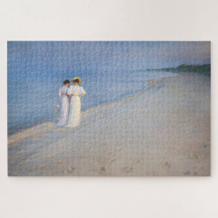 Kroyer - Summer Evening on Skagen Beach Jigsaw Puzzle