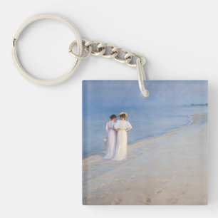 Kroyer - Summer Evening on Skagen Beach Keychain