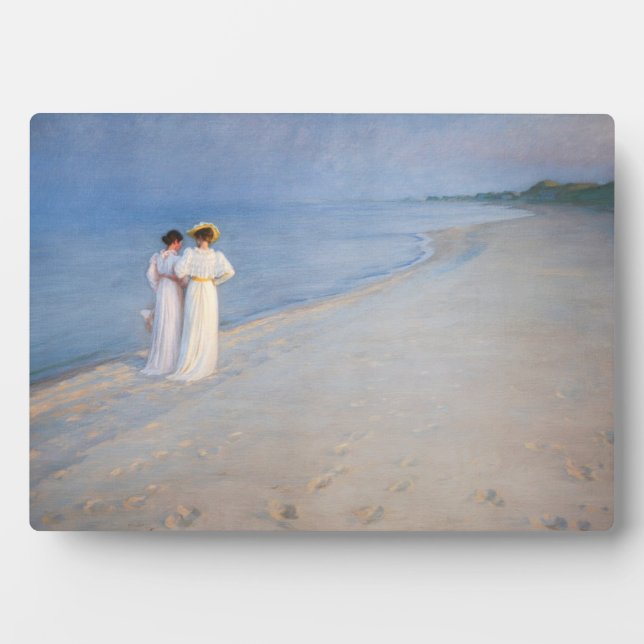 Kroyer - Summer Evening on Skagen Beach Plaque (Front)