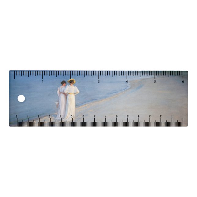 Kroyer - Summer Evening on Skagen Beach Ruler (Front)