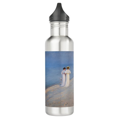 Kroyer _ Summer Evening on Skagen Beach Stainless Steel Water Bottle