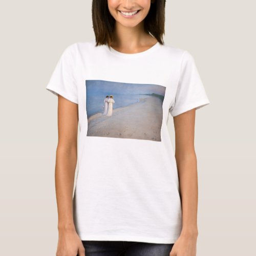 Kroyer _ Summer Evening on Skagen Beach T_Shirt