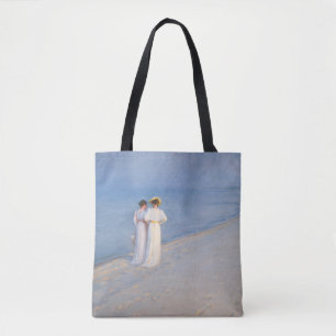 Kroyer - Summer Evening on Skagen Beach Tote Bag