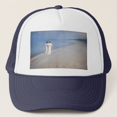 Kroyer _ Summer Evening on Skagen Beach Trucker Hat