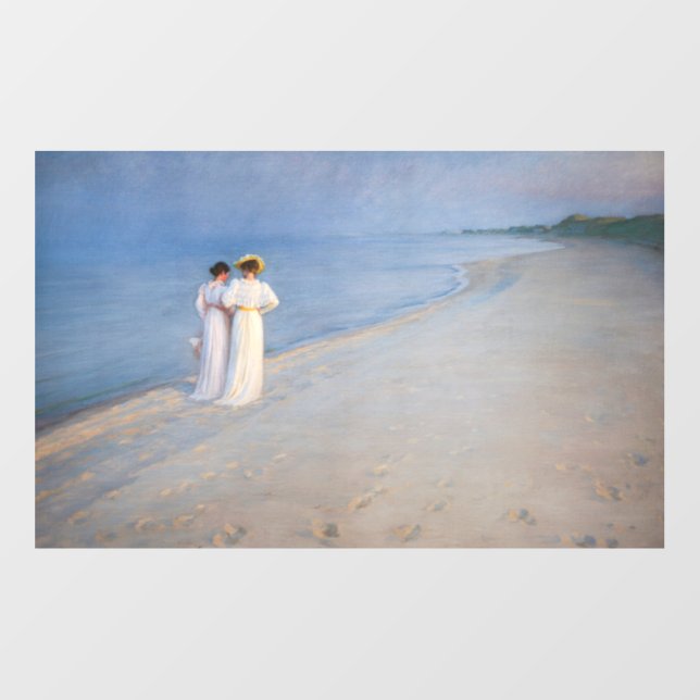 Kroyer - Summer Evening on Skagen Beach Wall Decal (Front)