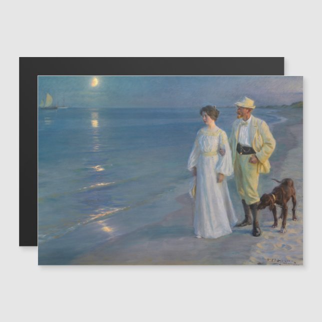 Kroyer - The Artist and his Wife Magnetic Card (Front/Back)