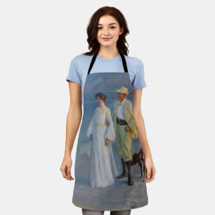 Kroyer - The Artist and his Wife on the Beach Apron