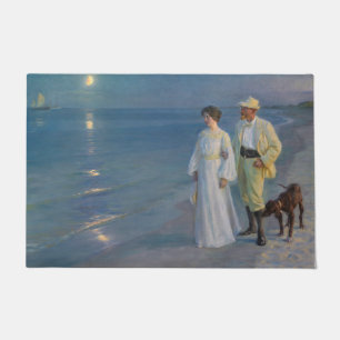 Kroyer - The Artist and his Wife on the Beach Doormat